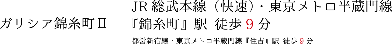 ガリシア錦糸町Ⅱ